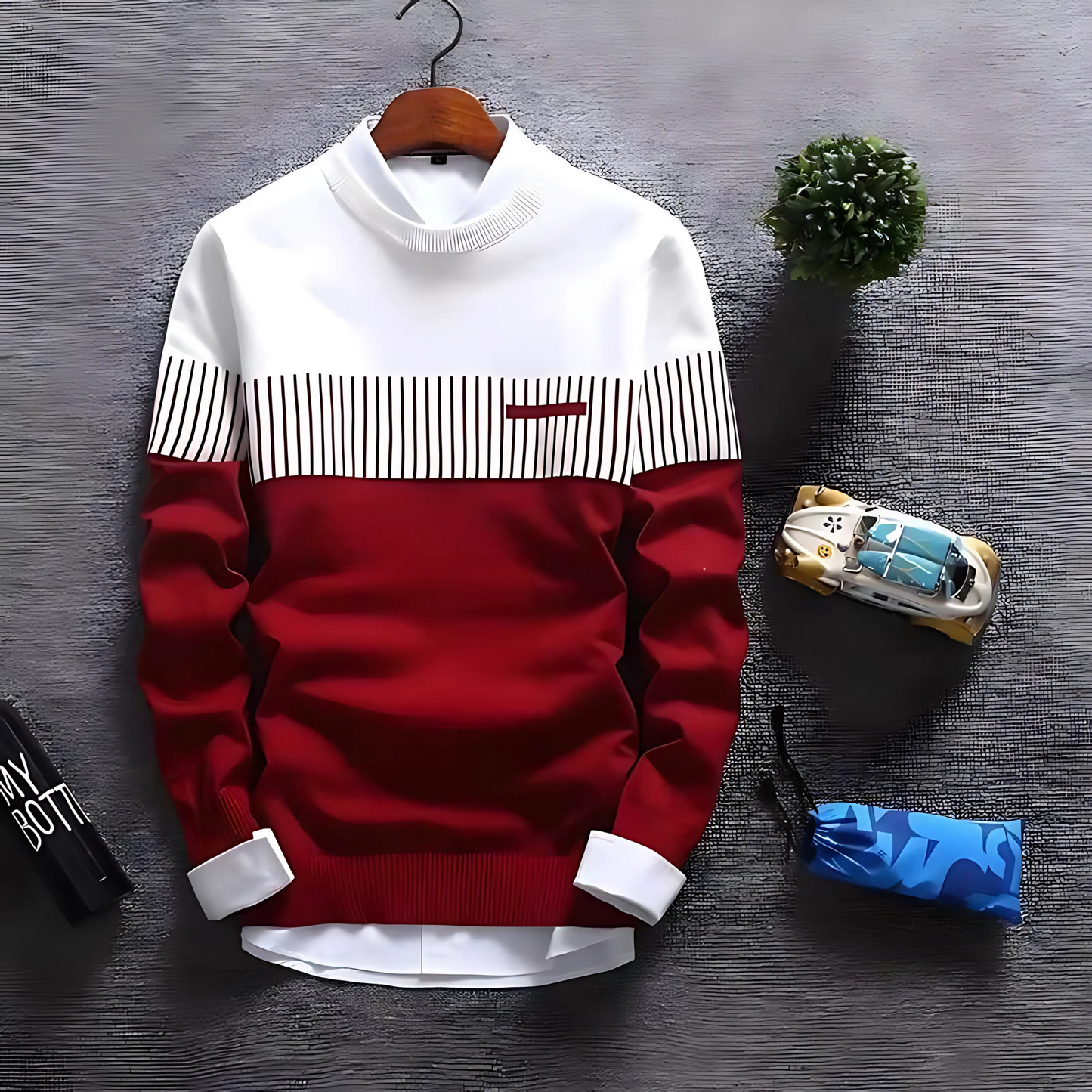 Cotton Blend Color Block Full Sleeves T-Shirts