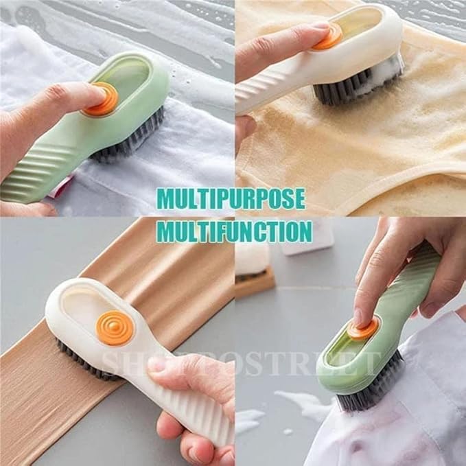 Multifunctional Liquid Shoe Cleaning Brush with Soap Dispenser