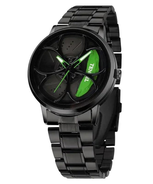 Men's Sports Car Rim Watch with Spinning Dial