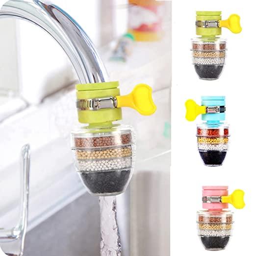 Activated Carbon Water Faucet Mount Filter (Assorted Color)