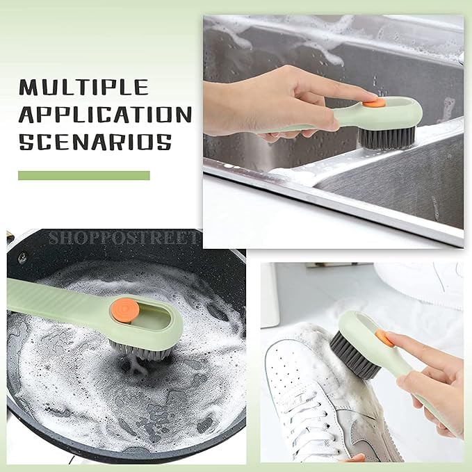 Multifunctional Liquid Shoe Cleaning Brush with Soap Dispenser