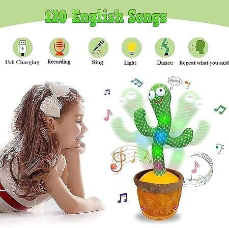 LED Musical Dancing Mimicry Cactus Toy - OMG! Deals