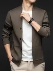 Men's Casual Cardigan Blazer - OMG! Deals