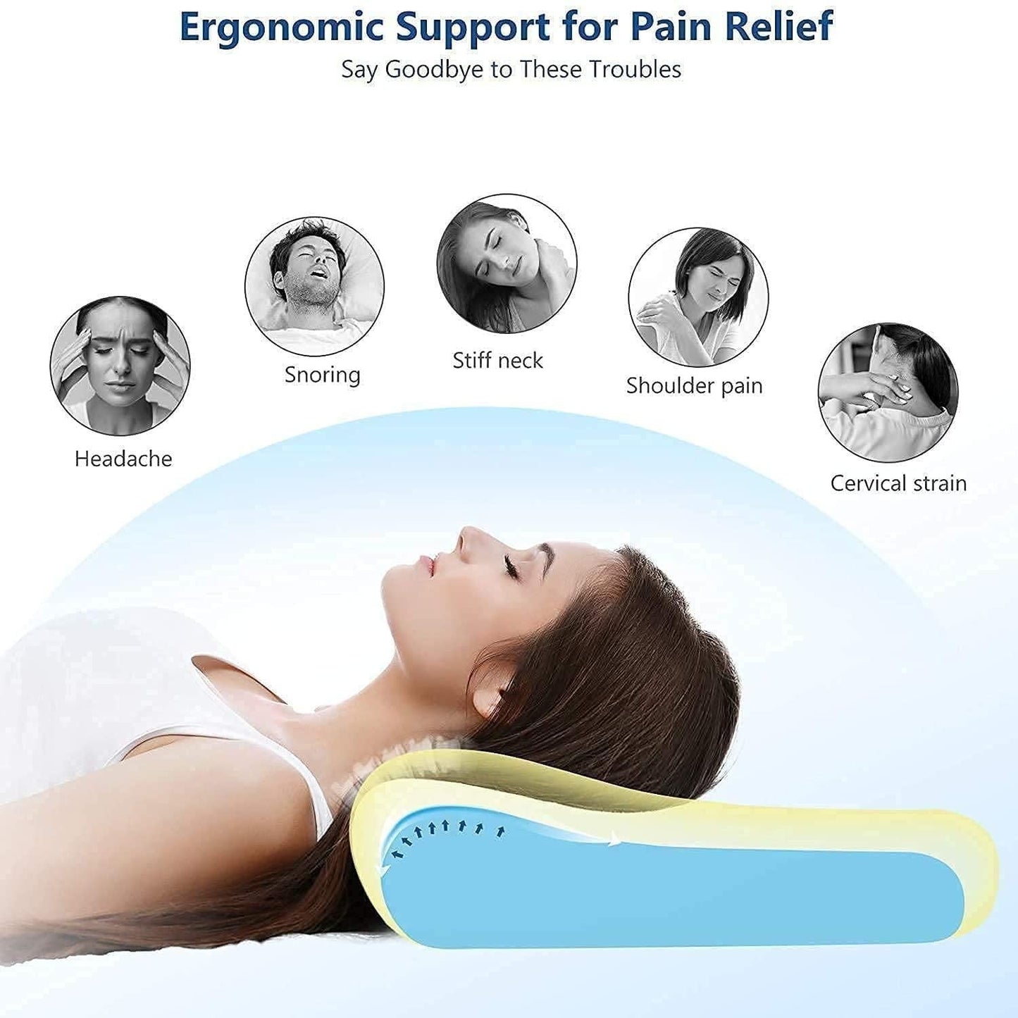 Orthopedic Neck Pillow for Back Pain Relief - OMG! Deals