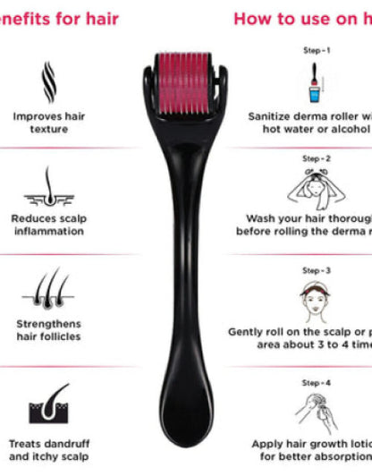 Hair Regrowth Derma Roller 0.5mm Microneedle