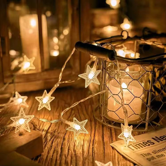 Serial String Star Lights for Decoration - OMG! Deals