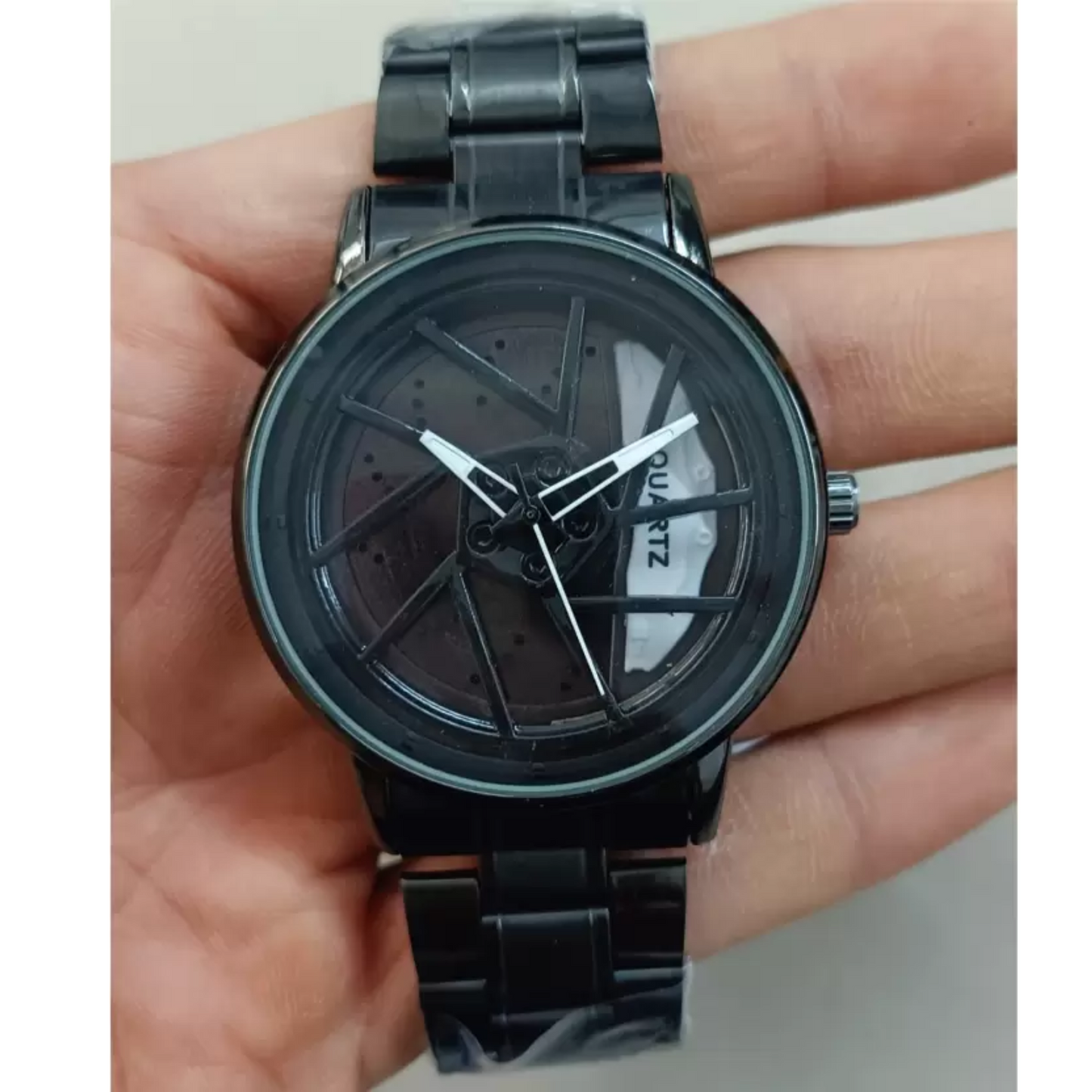 Men's Sports Car Rim Watch with Spinning