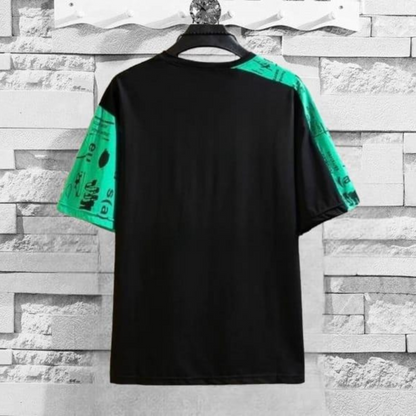 Cotton Printed Half Sleeves Pocket Style Round Neck Mens T-Shirt