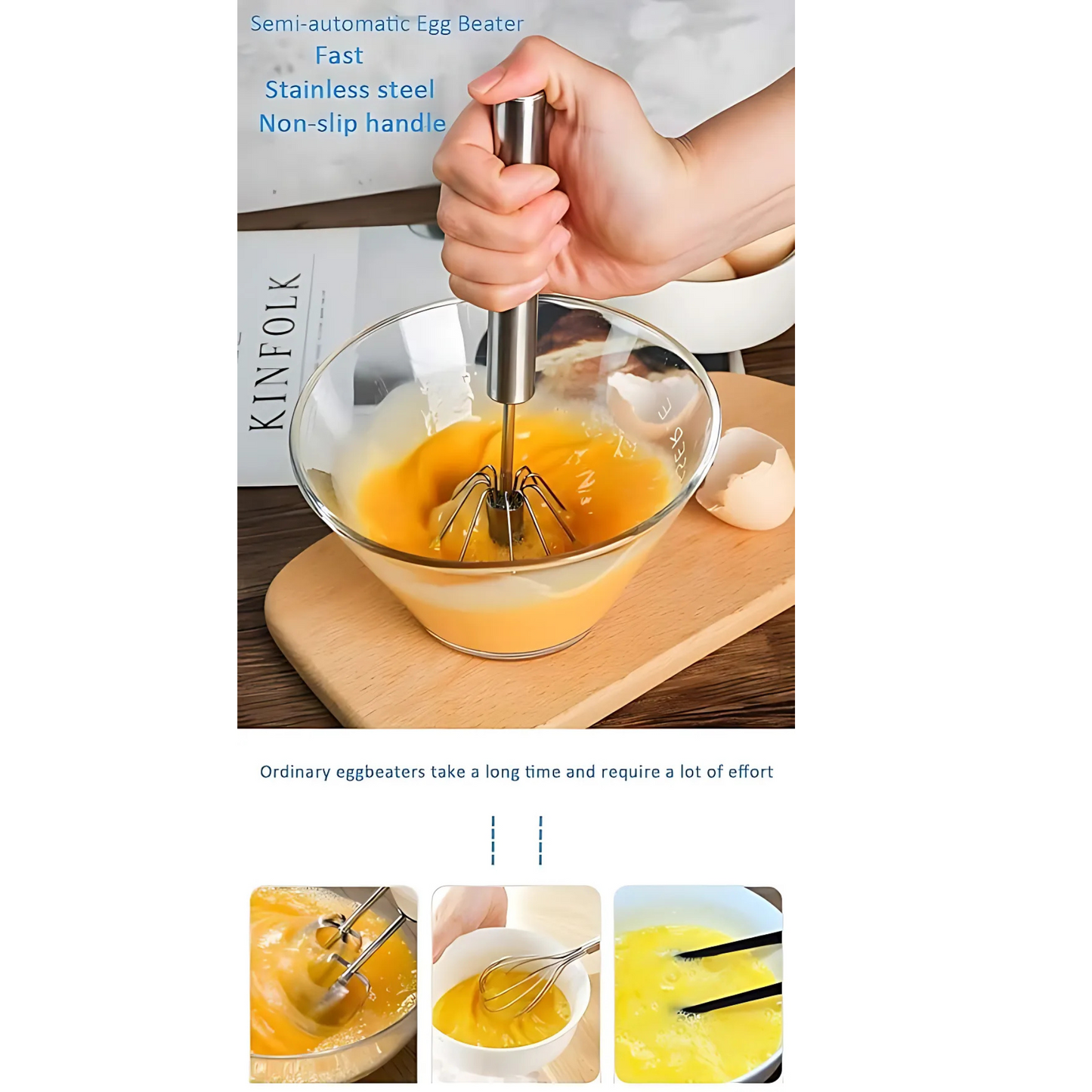 Manual Kitchen Hand Whisk Mixer