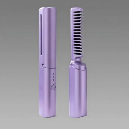 Portable Mini Hair Straightener Cordless Rechargeable Mini Hair Straightener Comb