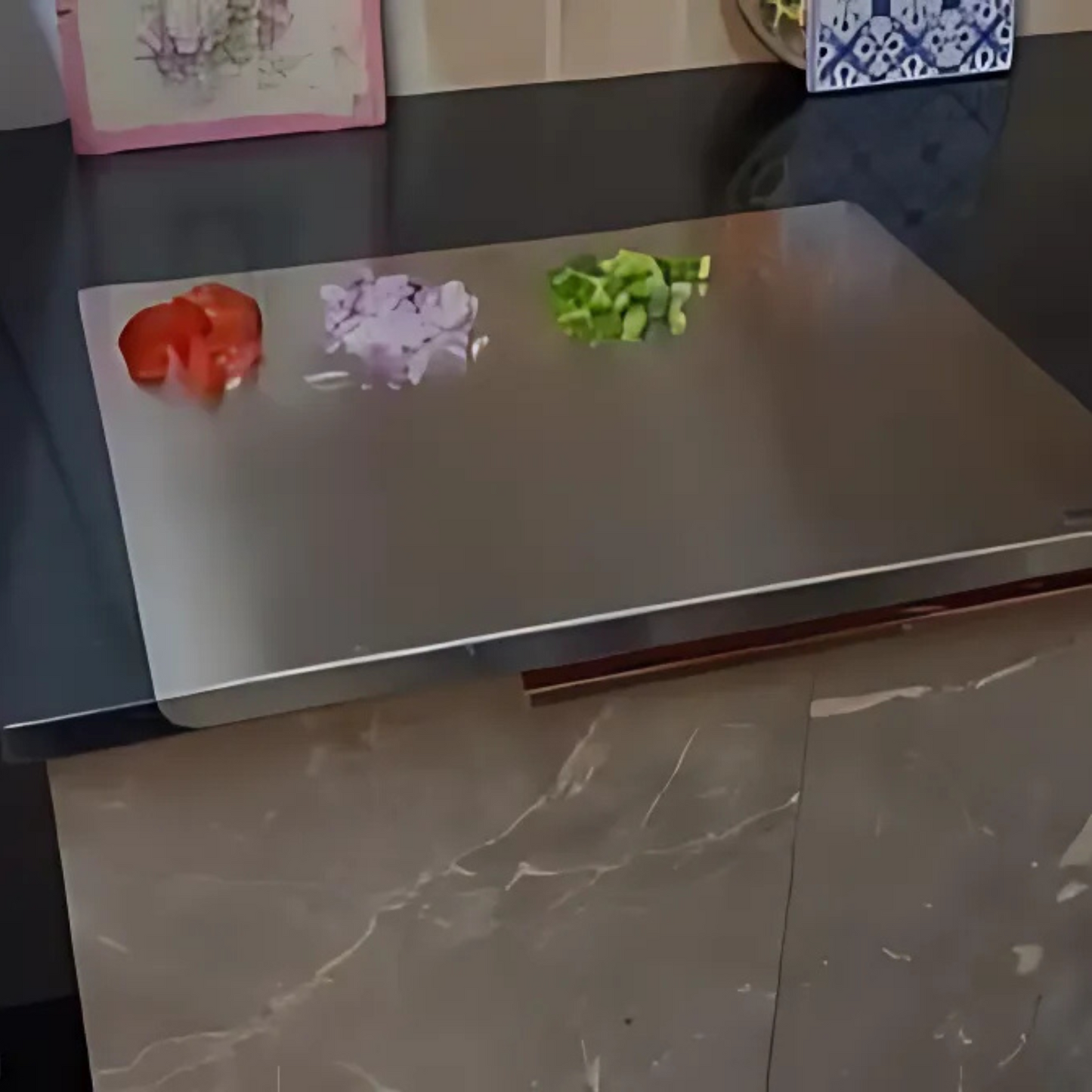 Stainless Steel Chopping Board (35x31cm)