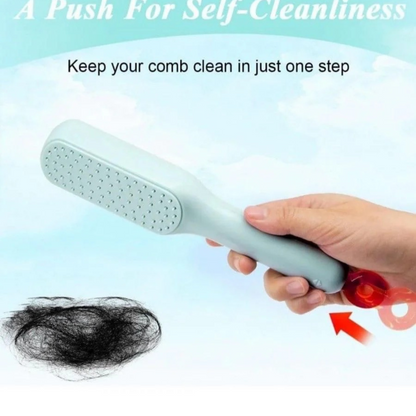 Self-cleaning Anti-static Massage Comb Pack of 1