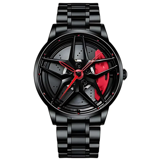 Men's Sports Car Rim Watch with Spinning Dial