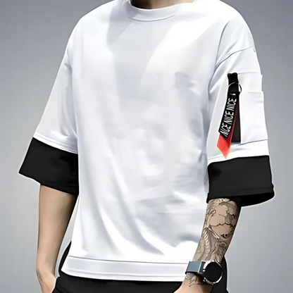 Cotton Blend Solid Half Sleeves T-Shirts