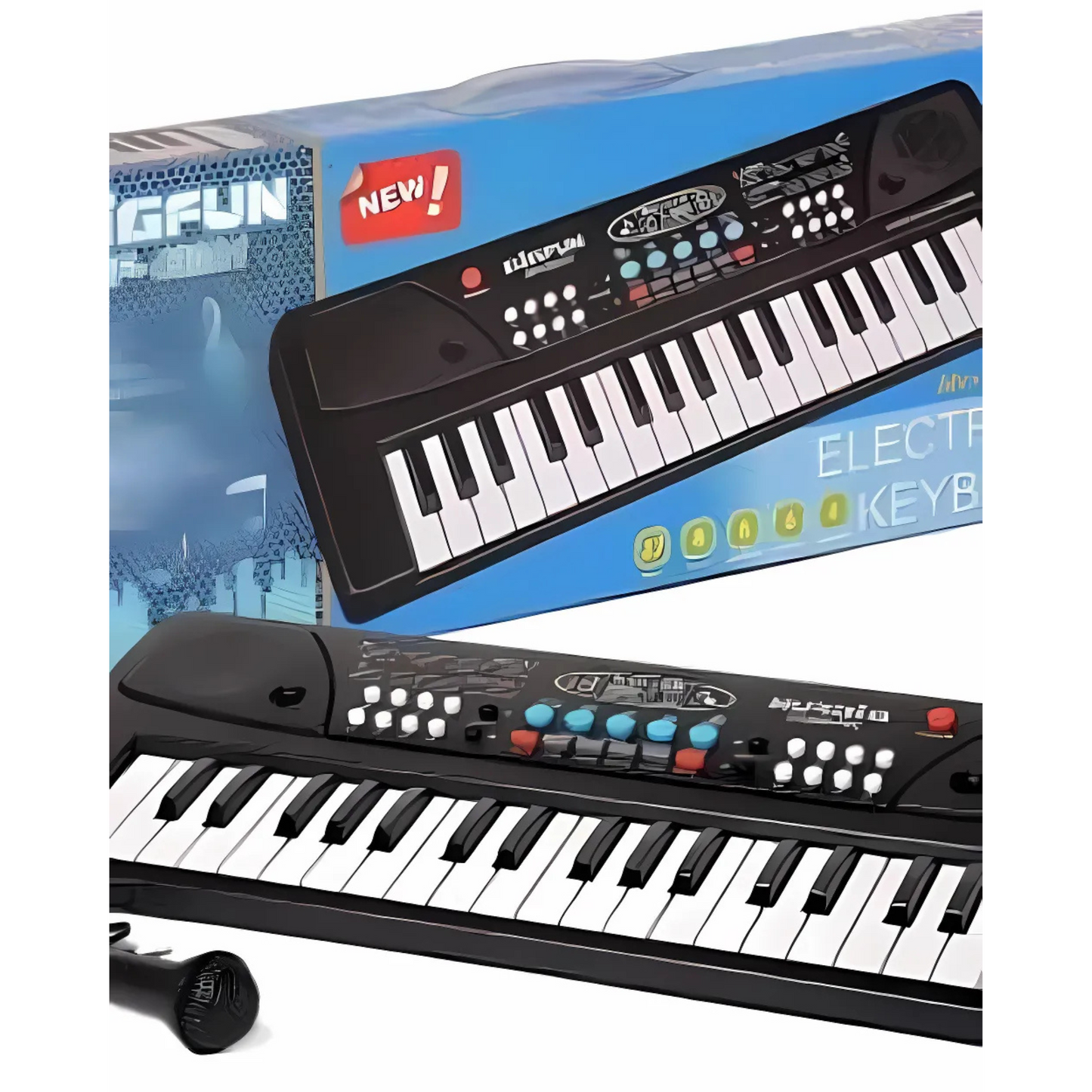 37 Key Piano Keyboard, Recording and Mic for Kids