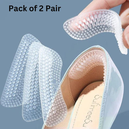 Silicone Heel Cushion Insoles - Pack of 2 - OMG! Deals